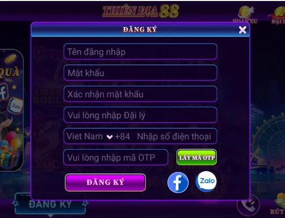 Hướng dẫn cách lập tài khoản Thiendia88 dành cho hội viên mới
